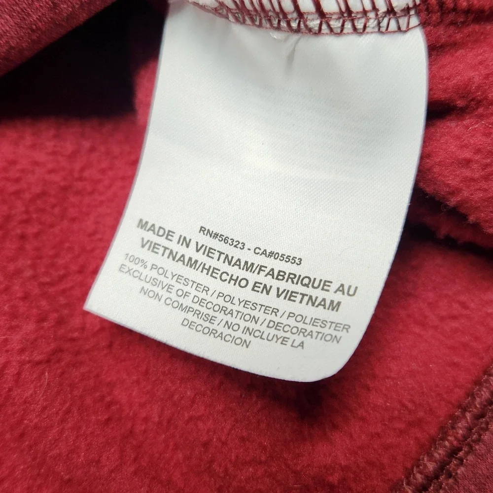 Nike Golf Mens Therma Repel Maroon 1/2 Zip Fleece Pullover Shirt Large Golfing